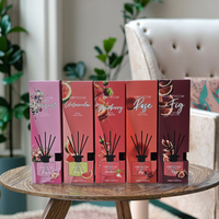 Diffuseur de parfum d'ambiance de luxe en gros avec étiquette privée personnalisée, 120 ml, ensembles de diffuseurs à bâtonnets d'aromathérapie