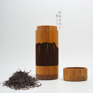 Yuzhu <b>Bamboo</b> Tea Canister JG-01 <b>Bamboo</b> Lid Crack Resistant Storage <b>Container</b> For Tea - Product Image 2