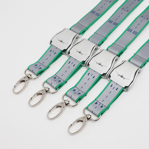 LBRギフトカスタムネオン反射シルクスクリーン印刷ポリエステル安全バックルスクリーン印刷パターンエアバス航空ストラップ - Product Image 4