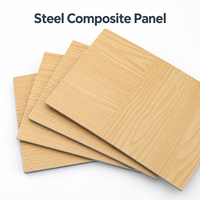 Panneau composite en acier prépeint 1220x2440mm pour panneaux muraux décoratifs intérieurs