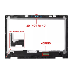 Nuevo para <span class=keywords><strong>Dell</strong></span> Inspiron 13 5379 5368 5378 FHD LCD pantalla táctil montaje con bisel 1920X1080 40 pines - Product Image 2