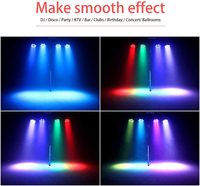 Projecteur LED PAR OEM DMX 18/36/54 LED, changeant de couleur, pour DJ, mariage, événement, fête, concert, éclairage de scène LED RGB dimmable avec fonction stroboscopique