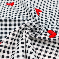 Tissu en coton avec imprimés d'amour, populaire pour la saint-valentin 2022 coton, vente en gros, pour masque de visage, chapeaux, écharpes, tendance 100%