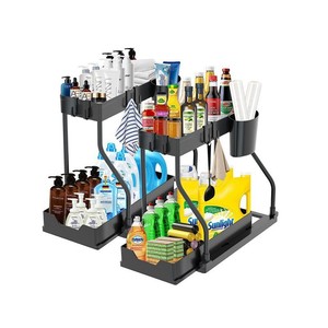 <span class=keywords><strong>Organisateur</strong></span> sous l'évier en forme <span class=keywords><strong>de</strong></span> L à 2 niveaux, <span class=keywords><strong>organisateur</strong></span> <span class=keywords><strong>de</strong></span> <span class=keywords><strong>salle</strong></span> <span class=keywords><strong>de</strong></span> <span class=keywords><strong>bain</strong></span> pour espaces étroits, organisateurs et rangements sous l'évier pour la cuisine et la <span class=keywords><strong>salle</strong></span> <span class=keywords><strong>de</strong></span> <span class=keywords><strong>bain</strong></span> - Product Image 1