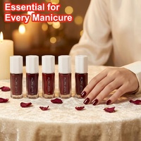 KUDAN 10ml Vernis à Ongles Rouge Carré Classique Pelable Effet Eau Brillant Longue Durée pour Usage Quotidien Fourniture Professionnelle Marque Privée