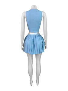 Nouvel ensemble de vêtements de sport pour femmes KJ 2026 en gros : tenue de pickleball et <span class=keywords><strong>tennis</strong></span> en nylon, soutien-gorge de fitness et yoga, jupes-shorts de <span class=keywords><strong>tennis</strong></span> - Product Image 3