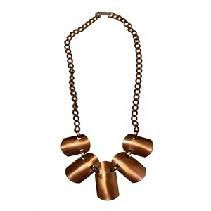 Attractive Copper Necklace with Adjustable Length Comfortable Jewelry Choice for Daily and Occasion Wear - Product Image 1