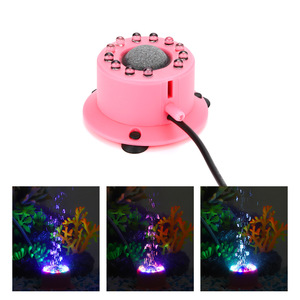 JSD DB01 12LED 미니 수족관 버블 라이트 4색 변환 방수 수중 산소 램프 1W 110-240V - Product Image 1