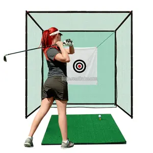 Golf Hitting Aids Nets Golf Net Practice Outdoor Home Golf Swing Training Nets Golf Net 3m Cage With Targets