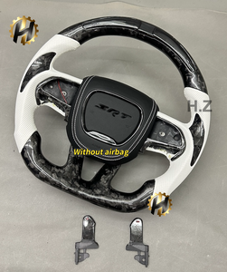 Volante Deportivo de Cuero y Fibra de Carbono HZ para Dodge Charger SRT Durango HELLCAT, Venta Directa de Fábrica - Product Image 6