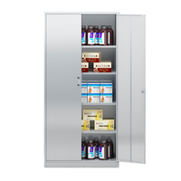Armoire autoportante en acier inoxydable, étanche et antirouille, pour cuisine, salle de bain, buanderie