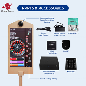 Display della <span class=keywords><strong>Roulette</strong></span> professionale a doppio lato con attrezzatura da casinò in acciaio inossidabile per il monitoraggio delle scommesse a doppio schermo - Product Image 6