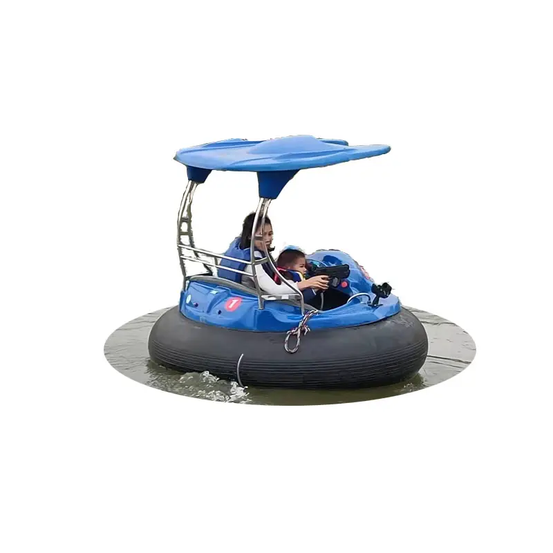 आर्केड अन्य वाटर पार्क खेल उपकरण आउटडोर सुविधाओं पानी बाइक इलेक्ट्रिक मनोरंजन के लिए फिबरग्लास बम्पर नाव बिक्री के लिए
