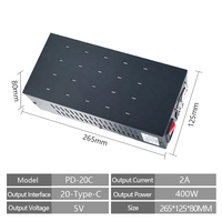 Adaptateur chargeur USB DC 5V 20-100 ports 2.0A, sortie multifonctionnelle, charge rapide avec charge de téléphone