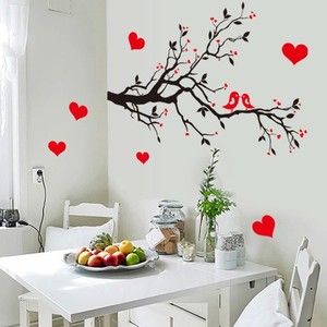 Autocollant mural Ay7174 Poem And Plum Blossom, 50x70cm, en PVC, décoration traditionnelle pour la maison, pour salon et chambre à coucher - Product Image 4