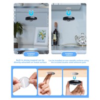 Lampe d'ambiance RGB à LED pour armoire/entrée, rechargeable magnétiquement, avec télécommande, en forme de œil de chat, intégrée, à piles, pour PC