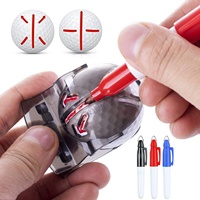 Marqueur de ligne pour balle de golf, stylo pour dessiner des marques d'alignement, accessoires d'entraînement pour le putting, plastique de haute qualité, portable et léger