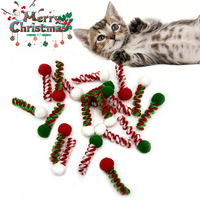 Jouet en peluche pour chat de Noël 2026, accessoires de fête pour animaux de compagnie