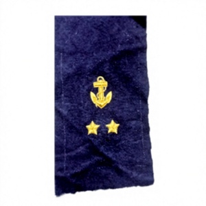 Écusson d'uniforme brodé main sur mesure de haute qualité avec fil de bullion, badge de blazer en ornement doré, emblème brodé en velours avec épingle de sûreté - Product Image 4
