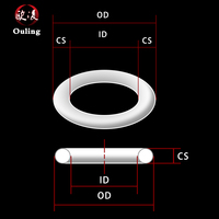 Joints toriques en silicone épaisseur CS3mm OD20/21/22/23/24/25/26/27/28/29mm rondelle blanche VMQ joints toriques en stock