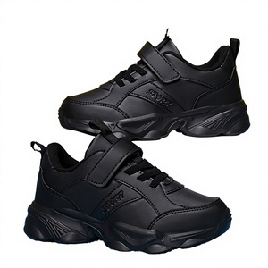 Children's Pure White Black Unisex Synthetic Light-weight High Quality Back to School Casual Student Shoes - Product Image 3