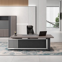 Bureau de direction de conception nouvelle, robuste et durable, avec tiroir à serrure à combinaison