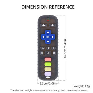 Bpa Free Soft Silicone Telefon Beißring Silikon Fernbedienung Beißring Form Silikon Beiß spielzeug Remote Beißring für Bab - Product Image 2