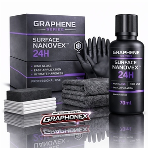 GRAPHONEX Nanovex 24H Revêtement céramique au graphène 60µm d'épaisseur Haute brillance Durabilité ultime (70ml) Fonction auto-réparatrice 10 ans - Product Image 1