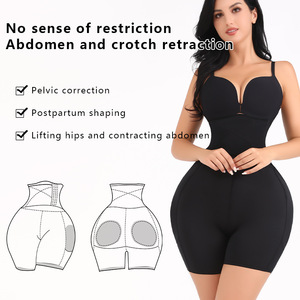 <span class=keywords><strong>Culotte</strong></span> de contrôle du ventre taille haute avec coussinet éponge boutonné rehaussant la <span class=keywords><strong>hanche</strong></span> artefact de levage des fesses taille ferme façonnage Shapewear - Product Image 3