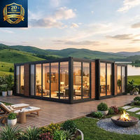 Maison conteneur pliable moderne en acier galvanisé extensible 20ft 40ft avec support de système solaire à installation rapide