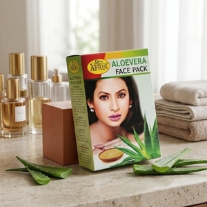 Afrin aloevera มาสก์หน้าสำหรับผิวกระจ่างใสหน้ากากดินสมุนไพรธรรมชาติสำหรับทำความสะอาดล้ำลึกควบคุมสิวไวท์เทนนิ่ง - Product Image 3