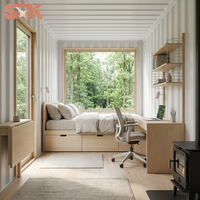 Maison conteneur préfabriquée modulaire 20FT 40FT pour bureau, logement temporaire, appartement et atelier
