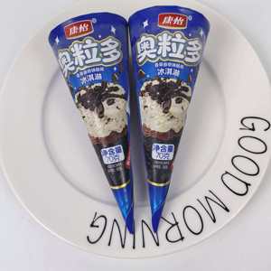 Cornets de crème glacée saveur biscuit <span class=keywords><strong>vanille</strong></span>, prêts à consommer, pour l'été, en promotion, pour les dépanneuses - Product Image 1
