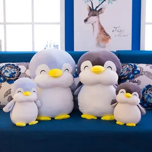 Anime all'ingrosso morbido cotone organico pinguino personalizzato peluche farcito animali marini giocattoli