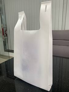 Bolsas de Camiseta Reutilizables de Polipropileno No Tejido, Bolsas de Compras Ecológicas, Bolsas de Supermercado Ligeras y Duraderas con Impresión de Logotipo Personalizado - Product Image 3