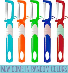 Factory Wholesale Multifunctional 2 in 1 Stainless Steel Blades Vegetable Peeler Plastic Manual Fruit Peeler - Product Image 3