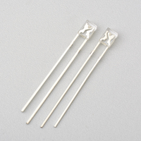 Diodes LED de couleur rouge 3 mm, prix d'usine, diode électroluminescente 620 à 630 nm