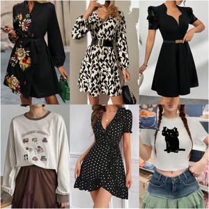 Stock di Abbigliamento Firmato da Donna Stili Misti Vestiti T-shirt Camicie Pantaloni Gonne Abiti Usati - Product Image 6