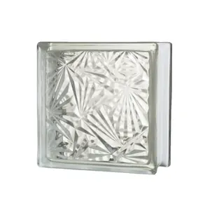 Şeffaf içi boş tuğla kare renk sıcak eriyik cam tuğla buzlu kristal tuğla sundurma bölme duvar cam blok
