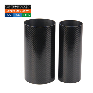 OEM Tùy Chỉnh Đường Kính Lớn Đầy Đủ Carbon Fibre Ống Nhà Sản Xuất Cong 3K 5000Mm Vòng Sợi Carbon Ống Với CNC Gia Công - Product Image 1