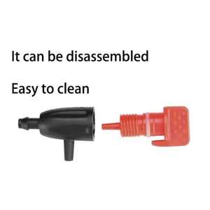 Boquilla de control de flujo ajustable color naranja para sistema de riego de suculentas en jardín o balcón - Product Image 4