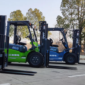 Kargo kontainer angkat garpu 2 Ton 3000kg 3m 5m listrik baru Littion baterai Forklift dengan garpu bergerak - Product Image 5