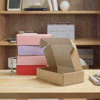 Pochettes d'expédition en forme de livre DVI, 25 pièces par lot, en carton ondulé brun économique avec doublure en éponge pour petites entreprises