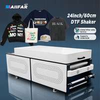 Mesin Printer Kaos Otomatis 24 inci/60CM Penjualan Terlaris Global, Mesin Penggoyang Bubuk DTF yang Dapat Disesuaikan