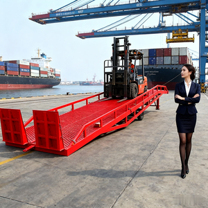 Nivelador de muelle de carga móvil de alta capacidad con elevador hidráulico para un manejo eficiente de la carga - Product Image 1
