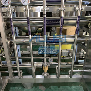 Système de purification en deux étapes en acier inoxydable de 500 L, équipement de traitement de l'eau pure par osmose inverse avec adoucisseur - Product Image 5