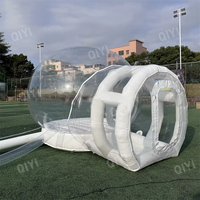 Dôme à bulles gonflable transparent géant en PVC pour l'extérieur, tente et maison avec taille personnalisable