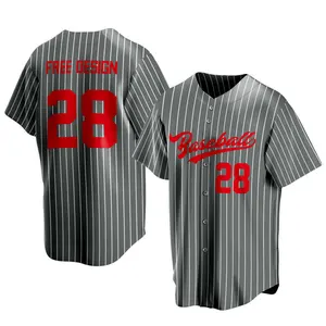 Erkekler için süblimasyon çocuklar boş % 100 pamuk domen düz gömlek özel üniforma tasarım üniforma kızlar Jersey beyzbol formalar