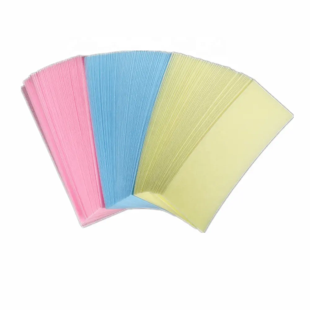 Disposable non woven wax strip for hair depilatory wax use