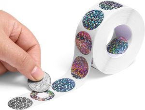 Pegatina de holograma adhesiva para rascar impresa personalizada para <span class=keywords><strong>Cupones</strong></span> de lotería y tarjetas de juego para bodas, regalos nupciales - Product Image 2